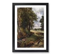 The Cornfield by John Constable Framed Print | A2 Black Framed Wall Art | Ready to Hang | Modern Nature Picture | Living Room Bedroom Lounge Office