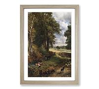 The Cornfield by John Constable Framed Print | A2 Oak Framed Wall Art | Ready to Hang | Modern Nature Picture | Living Room Bedroom Lounge Office