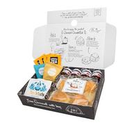 The Cornish Company Afternoon Tea Hamper - Deluxe Tea Set Hamper Gifts for Women Includes Fresh Scones, Biscuits - Birthdays, Anniversaries & Special Occasions