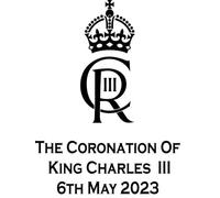 The Coronation of King Charles III 2023 Vinyl Decal Sticker for Car/Window/Wall (Gold)