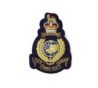 The Corps of Royal Marines (RM) Royal Marines Commandos (40, 41, 42, 43. 45 Commando and Comando Dagger) Blazer Badge (45 Commando Bullion Wire)