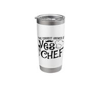The Correct Answer is Yes Chef Stainless Steel Insulated Tumbler