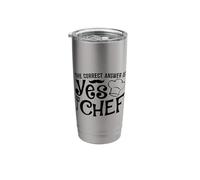 The Correct Answer is Yes Chef Stainless Steel Insulated Tumbler