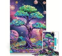 The Cosmic Bonsai 1000 Piece Jigsaws for Teenagers Puzzle Mind Challenge Toy Calm Pastime Precise Cut Lovely Gift (38x52cm)