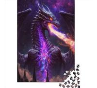 The Cosmic Dragon King 1000 Piece Jigsaw Puzzle for Adults-Puzzles Teenagers Wooden Puzzles- Relax Puzzles Games-Brain Teaser Puzzle 1000pcs (75x50cm)