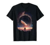 The Cosmic Galactic Wonder in Space Value Graphic T-Shirt, Men, Black, XL