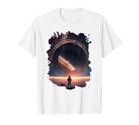 The Cosmic Galactic Wonder in Space Value Graphic T-Shirt, Men, White, M