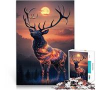 The Cosmic Stag1000 Pieces Jigsaw Puzzles for teenagers for Educational Game Challenge Toy deal as gifts for the whole family 38x26cm