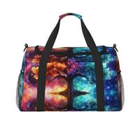 The Cosmic Tree of Life in Space Waterproof Weekender Bags Duffel Bag Large Carry On Hand Luggage Bags Foldable Tote Bag for Travel Sports Gym Dance