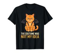 The Costume was Not Humor Bat Wings Angry Cat Halloween Value Graphic T-Shirt