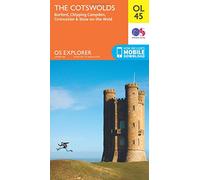 The Cotswolds Map | Burford, Chipping Campden, Cirencester & Stow-on-the-Wold | Ordnance Survey | OS Explorer Map OL45 | England | Walks | Hiking | Maps | Adventure