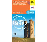 The Cotswolds Map | Weatherproof | Burford, Chipping Campden, Cirencester & Stow-on-the-Wold | Ordnance Survey | OS Explorer Active Map OL45 | England ... | Maps | Adventure (OS Explorer Map Active)