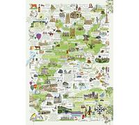 The Cotswolds & Surrounds 1000 Piece Jigsaw Puzzle; Emma Joustra art Collection; Eco-Friendly, Gift for Adults & Families