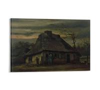 The Cottage by Vincent Van Gogh Wall Art Prints posters 23 Art Canvas Painting Decor Wall Print Photo Home Modern Decorative 12x18inch(30x45cm)