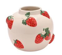 Hand Painted Vase Large - Strawberry The Cottage Garden Multi One Size