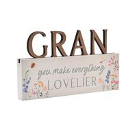 The Cottage Garden Letter Mantel Plaque "Gran"