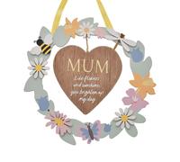 The Cottage Garden Wreath Plaque "Mum"
