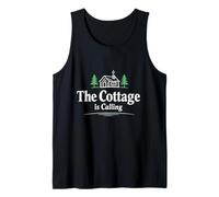 The Cottage is Calling Cozy Cabincore Nature Vibes Outdoor Tank Top
