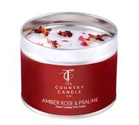 The Country Candle Company Pastels Candle in a Tin - Amber Rose & Praline