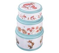 The Country Set Cake Tins Set - Teal Wrendale Designs Multi One Size