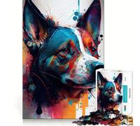 The Courage Dog 1000 Piece Jigsaw Puzzle for Teenagers Smart Game Relaxed Mind Pattern Assembly Santa Wish List (38x26cm)