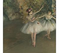 The Courtauld, Edgar Degas Two Dancers on a Stage, Blank Greeting Card (15x15cm)