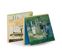 The Courtauld, Georges Seurat Boats, Set of 6 Blank Greeting Cards, (15x15cm)