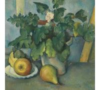 The Courtauld, Paul Cézanne Pot of Flowers and Fruit, Blank Greeting Card (15x15cm)