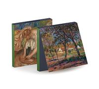 The Courtauld, Pierre-Auguste Renoir, Landscape and Ballet Dancer, Set of 6 Blank Greeting Cards, (15x15cm)