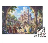 The Courtyard in Full Bloom 1000 Piece Jigsaw Puzzle,Premium Cardboard,Stress Relief,Whimsical Challenge,Educational Toy,Home Wall Decor,Gift Idea,Adults & Kids 14+ 38x26cm