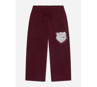 The Couture Club Kids Monogram Emblem Fluffy Knit Joggers in Red - Red - 6 - 7 Years