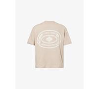 The Couture Club Mens The Couture Club Lake Como Graphic-Print Cotton T-Shirt Mushroom XL