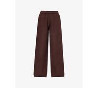 The Couture Club Womens The Couture Club Contrast-Stripe Straight-Leg Knitted Jogging Bottoms Chocolate XS