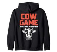 The Cow Game Farm Animal Funny Zip Hoodie