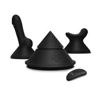 The Cowgirl The Cone Erotic Set Black 11.1x4x9.6/8.9/17 cm