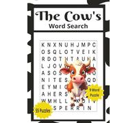 The Cow's Word Search: Word Search for Farm Animals, Cow Puzzle Book, 110 Page 55 Puzzle 9 Word