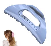 The Cozy Clip, 2025 New Comfortable Hair Claw Clip for Women, Acrylic French Clips for Thick Long Hair, Strong Hold No Slip Grip for Women Girlfriend Mom (Blue)