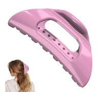 The Cozy Clip, Acrylic French Cloud Hairpin, Soft and Flexible Claw Clips, Extra Large No-Crease Jaw Clip for Daily Styling, Strong Hold No Slip Grip, for All Hair Types (PINK)