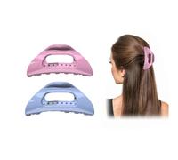 The Cozy Clip Claw Clip, Comfortable Hair Claw Clip for Women, Cloud Hairpin, Soft and Flexible Claw Clips for Thick Long Hair, Strong Hold No Slip Grip (Pink+Blue)
