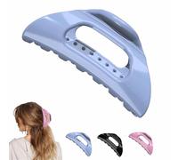 The Cozy Clip,Comfortable Claw Clips for Women,Acrylic French Cloud Hairpin,Flexible Soft Hair Clips for Women Thin Thick Curly Hair (Blue)