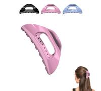 The Cozy Clip, Comfortable Hair Claw Clip for Women, Strong Hold No Slip Grip, No-Crease Jaw Clips, Soft and Flexible Clips for All Hair Types (Pink)