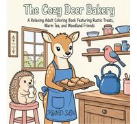 The Cozy Deer Bakery: A Relaxing Coloring Book for Adults And Kids Featuring Rustic Treats, Warm Tea, and Woodland Friends | 40 Coloring Pages