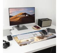 The Cozy Little Dog Large Gaming Office Mouse Pad-Durable,Non-Slip,Eco-Friendly Desk Mat for Enhanced Comfort and Stability.