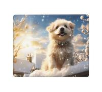 The Cozy Little Dog Mouse Pad-Durable & Eco-Friendly Gaming & Office Desk Mat,Non-Slip Design for Enhanced Comfort and Precision