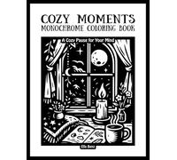 The Cozy Moments Monochrome: A Hygge Coloring Book for Adults & Teens - Cozy Escapes & Relaxing Designs for Calm, Comfort & Stress Relief (The Cozy Monochrome Series)
