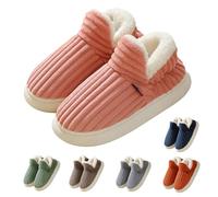 The Cozy & Stylish Slipper, Cloud Slippers Warm Fuzzy House Slippers, Thick Sole Anti-Skid Cozy Plush slides (Pink, Adult, Women, 2, Numeric Range, UK Footwear Size System, 2.5, Medium)