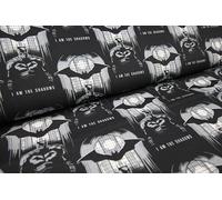 THE CRAFT COTTON Batman I Am The Shadows Cotton Fabric, Multicoloured, 100% Cotton, Animal Print Theme, 110x100 cm