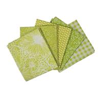 The Craft Cotton Co. 100% Cotton Green Blender Cotton Fat Quarters 45x55cm Wide Digital Bundle for Crafting, Sewing, Quilting, Home Decor