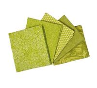 The Craft Cotton Co. 100% Cotton Green Blender Cotton Fat Quarters 45x55cm Wide Digital Bundle for Crafting, Sewing, Quilting, Home Decor