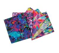 The Craft Cotton Co. 100% Cotton Multi Geo Fabric Cotton Fat Quarters 45x55cm Wide Digital Bundle for Crafting, Sewing, Quilting, Home Decor